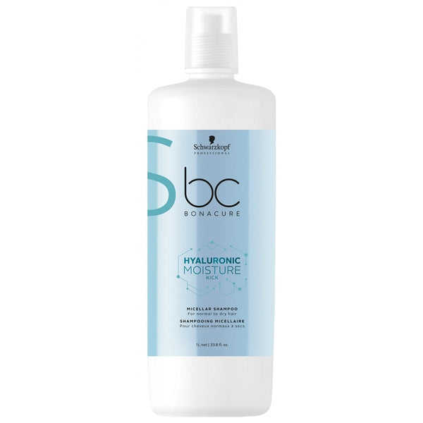 Schwarzkopf Professional Bc Bonacure Hyaluronic Moisture Kick Micellar Shampoo 1000ml - Romylos All About Hair