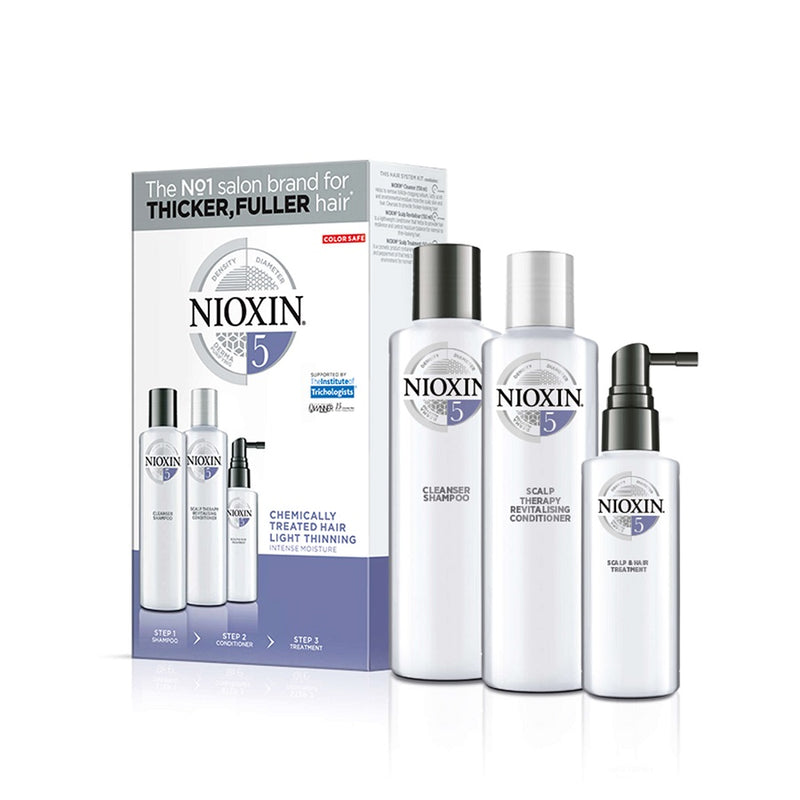 Nioxin Kit Σύστημα 5 (Σαμπουάν 150ml, Conditioner 150ml & Θεραπεία 50ml) - Romylos All About Hair