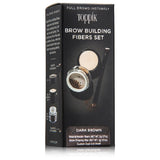 Toppik Σετ Ινών Πύκνωσης Φρυδιών Καστανό Σκούρο 2gr - Romylos All About Hair