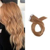 Tape Extension Φυσική Τρίχα Remy Ξανθό No 27M - Romylos All About Hair