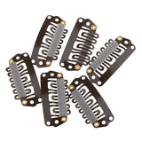 Κλιπς για Τρέσες Καφέ 10Τεμ - Romylos All About Hair