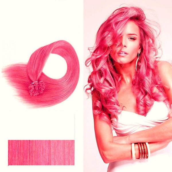 Extension Κερατίνης Σετ 20 Τούφες Ροζ (Pink) - Romylos All About Hair