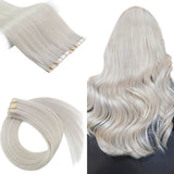 Tape Extension Invisible Φυσική Τρίχα Remy Άσπρο Ξανθό No 1000 - Romylos All About Hair