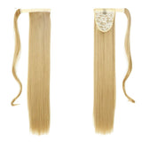 Συνθετικό Ponytail Extensions Wrap Around With Clips Ξανθό Καραμελέ No 27 - Romylos All About Hair