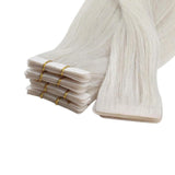 Tape Extension Invisible Φυσική Τρίχα Remy Άσπρο Ξανθό No 1000 - Romylos All About Hair