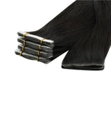 Tape Extension Invisible Φυσική Τρίχα Remy Μαύρο Φυσικό Off Black No 1B - Romylos All About Hair