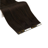 Tape Extension Invisible Φυσική Τρίχα Remy Μεσαίο Καστανό No 4 - Romylos All About Hair