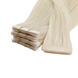 Tape Extension Invisible Φυσική Τρίχα Remy Πλατινέ No 60 - Romylos All About Hair