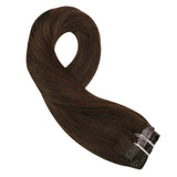 Τρέσα Με Κλιπ Φυσική Τρίχα Καστανό Σοκολατί No 4 - Romylos All About Hair