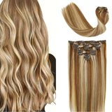 Τρέσα Με Κλιπ Φυσική Τρίχα Ανταύγειες No P6/60 - Romylos All About Hair