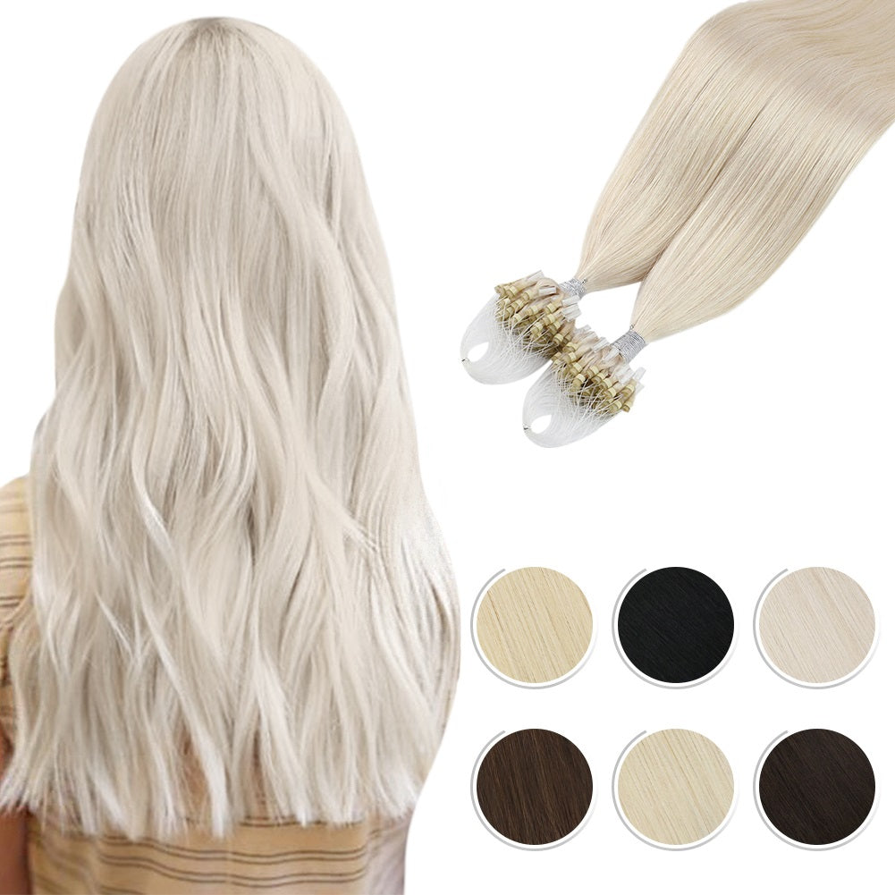 Micro Ring Loop Extensions – Romylos All About Hair