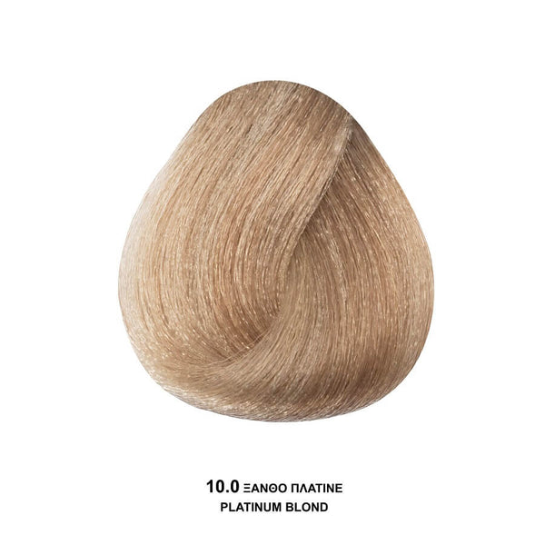 Bioshev Professional Hair Color Cream Ammonia Free 10.0 Ξανθό Πλατινέ 100ml