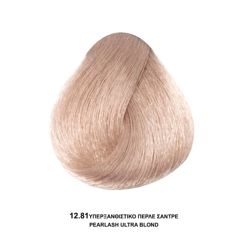 Bioshev Professional Hair Color Cream 12.81 Ξανθιστικό Περλέ Σαντρέ 100ml