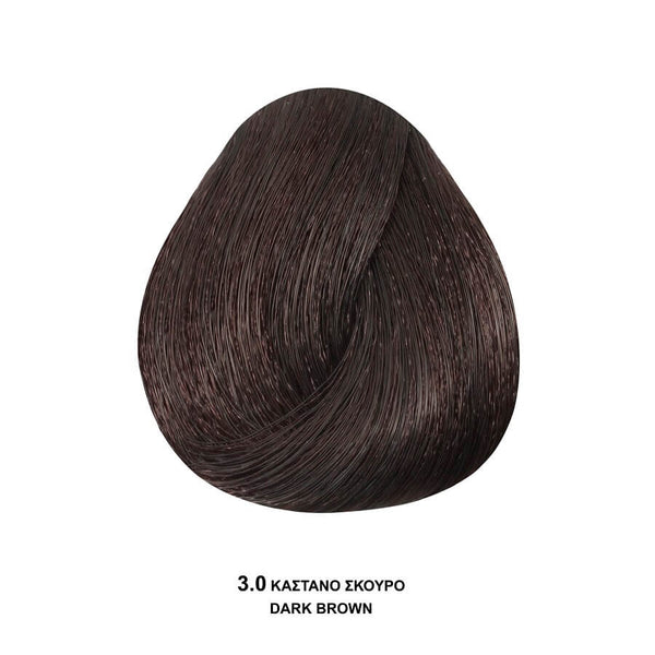 Bioshev Professional Hair Color Cream Ammonia Free 3.0 Καστανό Σκούρο 100ml