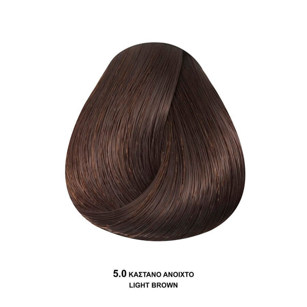Bioshev Professional Hair Color Cream Ammonia Free 5.0 Καστανό Ανοικτό 100ml