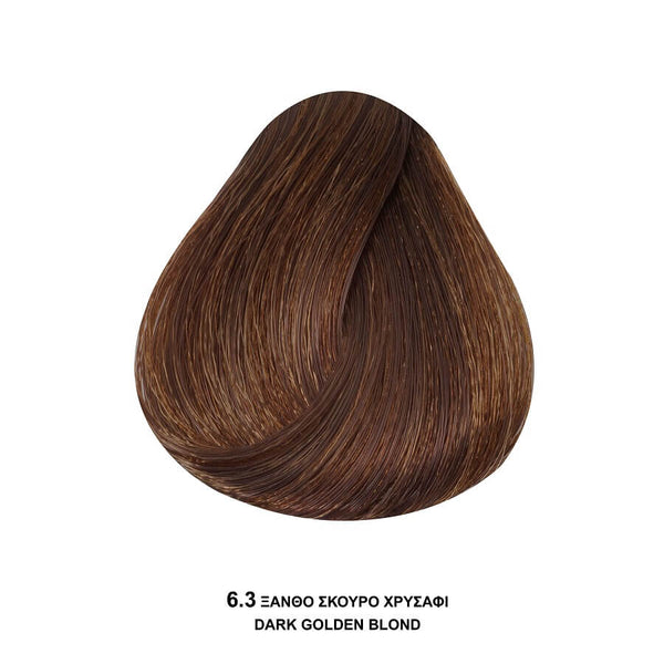 Bioshev Professional Hair Color Cream Ammonia Free 6.3 Καστανό Σκούρο Χρυσαφί 100ml