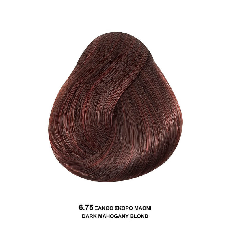 Bioshev Professional Hair Color Cream 6.75 Ξανθό Σκούρο Μαονί 100ml