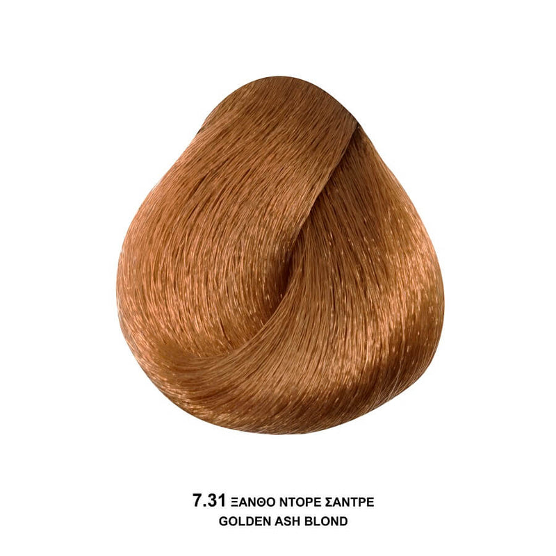 Bioshev Professional Hair Color Cream Ammonia Free 7.31 Ξανθό Ντορέ Σαντρέ 100ml