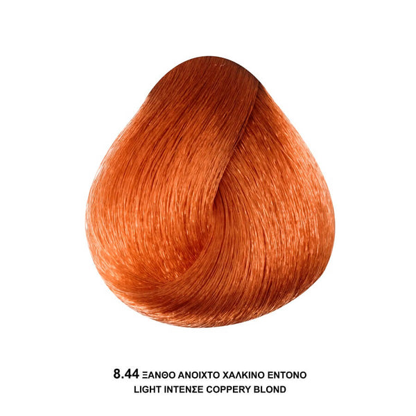 Bioshev Professional Hair Color Cream 8.44 Ξανθό Ανοικτό Έντονο Χάλκινο 100ml
