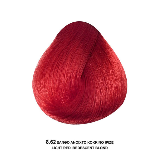 Bioshev Professional Hair Color Cream 8.62 Ξανθό Ανοικτό Κόκκινο Ιριζέ 100ml