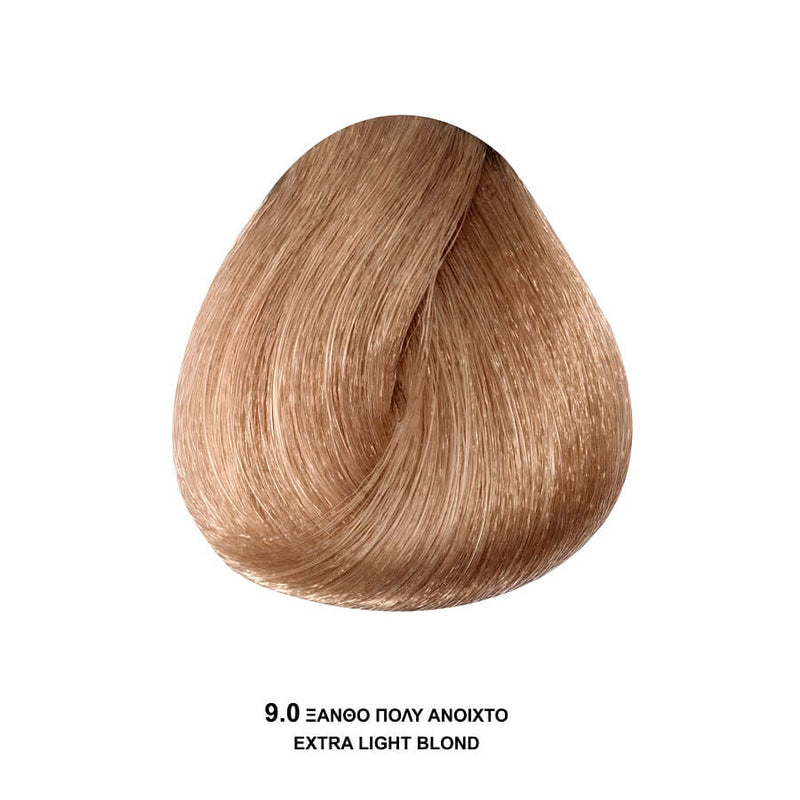 Bioshev Professional Hair Color Cream 9.0 Ξανθό Πολύ Ανοικτό 100ml
