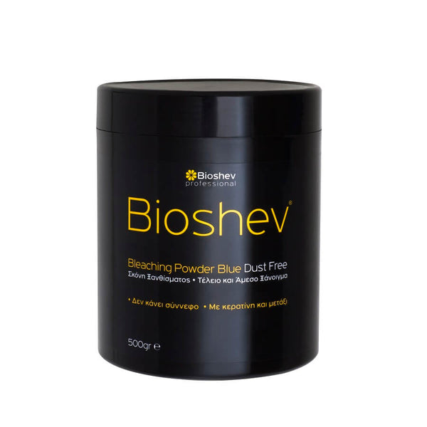 Bioshev Professional Bleaching Powder Blue Dust Free με Κερατίνη και Μετάξι 500gr