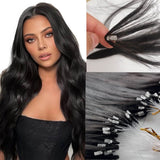Feather Hair Extensions Φυσική Τρίχα Μαύρα Jet Black No 1