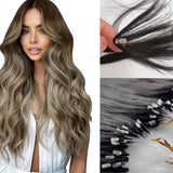 Feather Hair Extensions Φυσική Τρίχα Balayage No 3/8/22