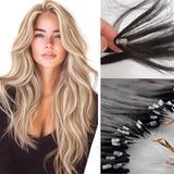 Feather Hair Extensions Φυσική Τρίχα Ανταύγειες No 8P22