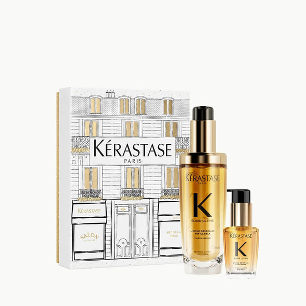 Kérastase Limited Edition Iconics Set (Elixir Ultime L’Huile Originale Refillable 75ml, Elixir Ultime L'Huile Originale 30ml)