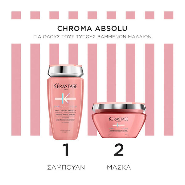 Kérastase Limited Edition Gift Box Chroma Absolu (Bain Riche Chroma Respect 250ml, Masque Chroma Filler 200ml)