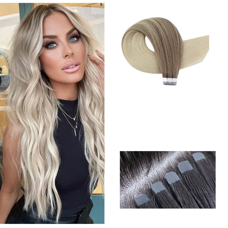 Mini Tape Extension Φυσική Τρίχα Remy Balayage No 8/60