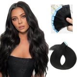 Mini Tape Extension Φυσική Τρίχα Remy Μαύρα Jet Black No 1