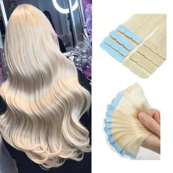 Mini Tape Extension Φυσική Τρίχα Remy Πλατινέ No 60