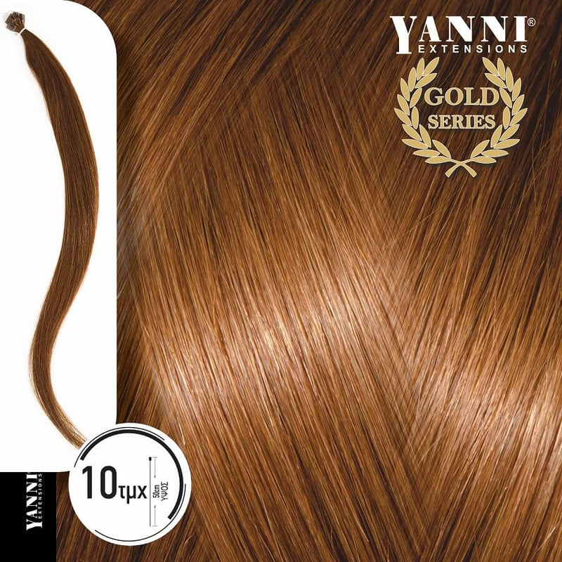 Yanni Extensions Gold 10 Τούφες Κερατίνης No 7.3 Ξανθό Ντορέ 50cm