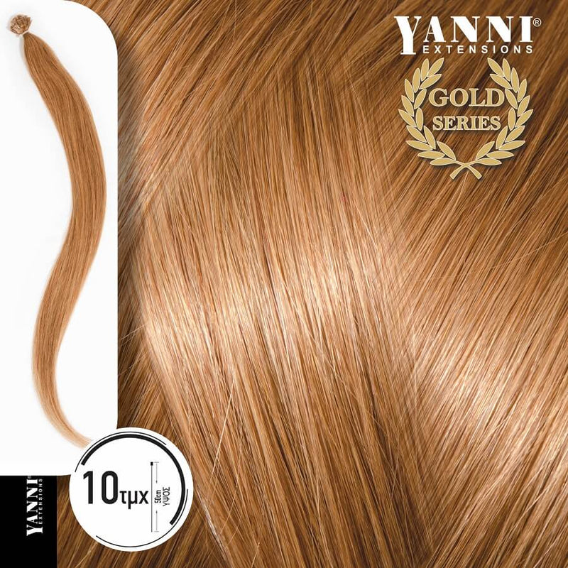 Yanni Extensions Gold 10 Τούφες Κερατίνης No 9.0 Ξανθό Πολύ Ανοιχτό 50cm