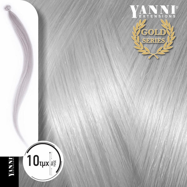 Yanni Extensions Gold 10 Τούφες Κερατίνης Ασημί / Silver 50cm