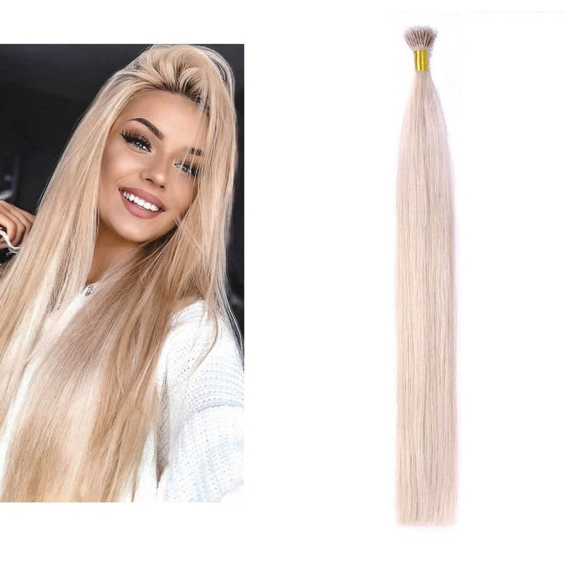 Micro Nano Ring Hair Extensions Φυσική Τρίχα Remy Ξανθό No 90