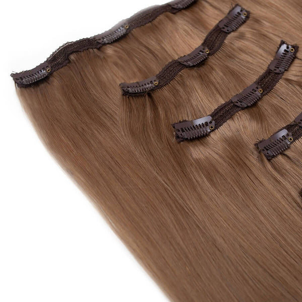 Seamless1 Hair Extensions Συνθετική Τρέσα Με Κλιπ 5 Κομμάτια Opal 55εκ