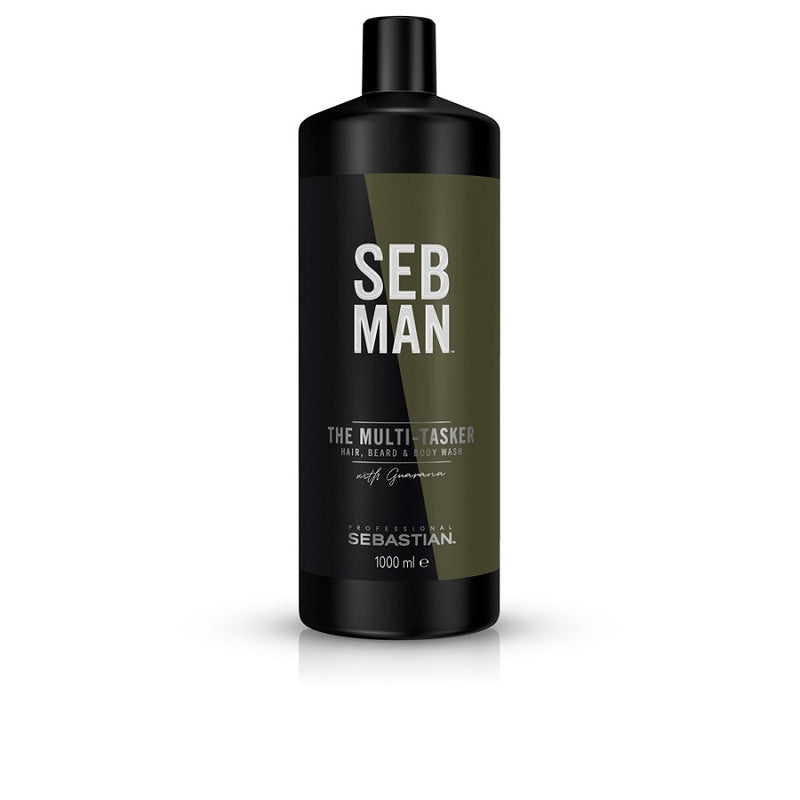 Sebastian Professional Seb Man The Multi-Tasker 3in1 Hair, Beard & Body Wash 1000ml - Romylos All About Hair