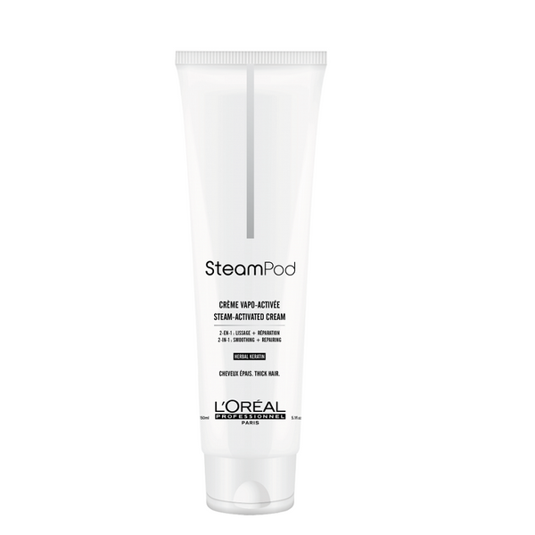L'Oréal Professionnel Steampod Smoothing Cream για χοντρά μαλλιά 150ml - Romylos All About Hair