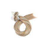 Micro Ring Loop Hair Extensions Φυσική Τρίχα Remy Ανταύγειες #P27/60 - Romylos All About Hair