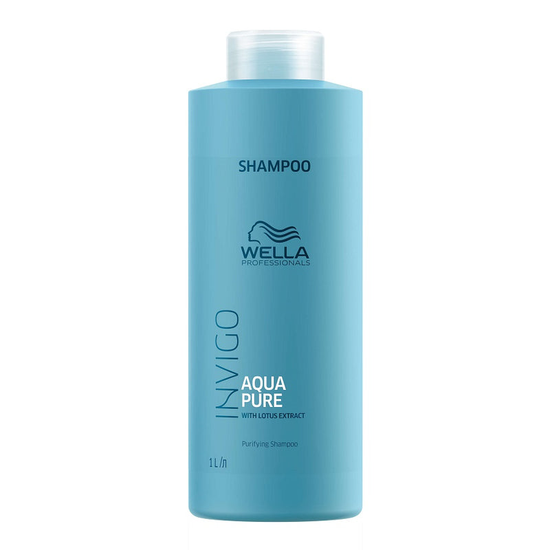 Wella Professionals Invigo Balance Aqua Pure Purifying Shampoo 1000ml - Romylos All About Hair