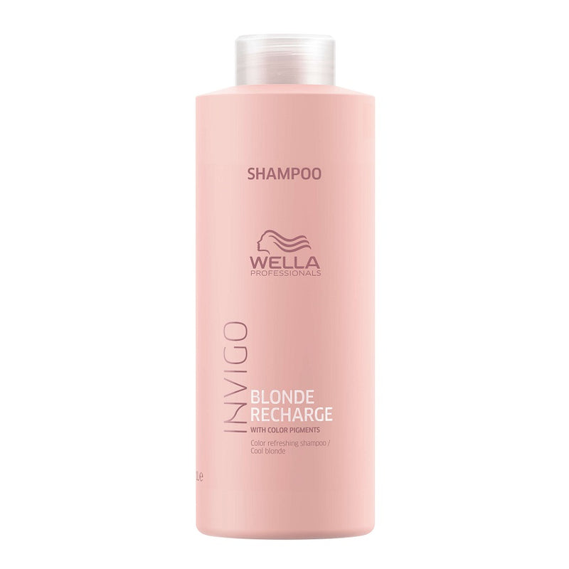 Wella Professionals Invigo Blonde Recharge Cool Blonde Shampoo 1000ml - Romylos All About Hair