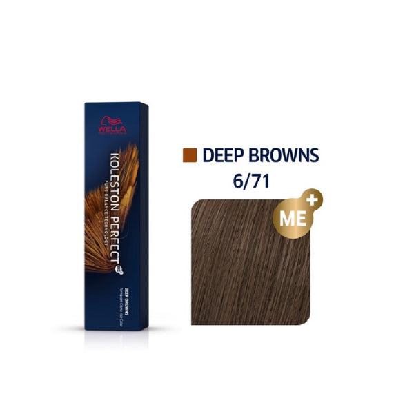 Wella Koleston Perfect ME+ Deep Browns 6/71 Ξανθό Σκούρο Καφέ Σαντρέ 60ml - Romylos All About Hair