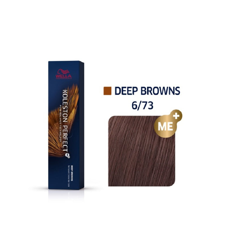 Wella Koleston Perfect ME+ Deep Browns 6/73 Ξανθό Σκούρο Καφέ Χρυσό 60ml - Romylos All About Hair