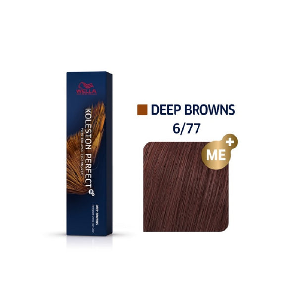 Wella Koleston Perfect ME+ Deep Browns 6/77 Ξανθό Σκούρο Καφέ Έντονο 60ml - Romylos All About Hair