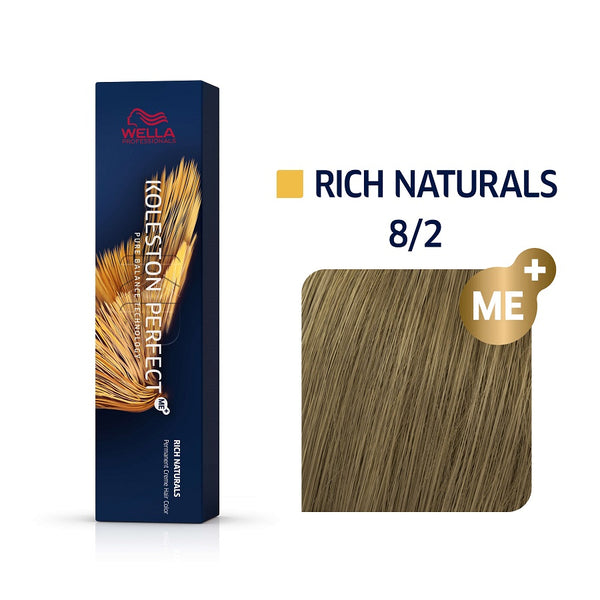 Wella Koleston Perfect ME+ Rich Naturals 8/2 Ξανθό Ανοιχτό Ματ 60ml - Romylos All About Hair