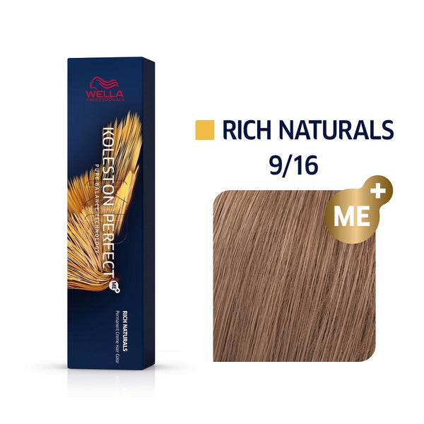 Wella Koleston Perfect ME+ Rich Naturals 9/16 Ξανθό Πολύ Ανοιχτό Σαντρέ Βιολέ 60ml - Romylos All About Hair