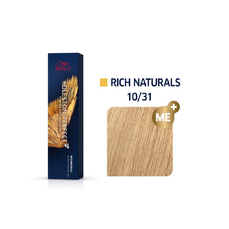 Wella Koleston Perfect ME+ Rich Naturals 10/31 Κατάξανθο Χρυσό Σαντρέ 60ml - Romylos All About Hair
